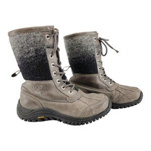 UGG Womens Adirondack II Size 6 Snow Boots Waterproof Vibram Lace Up Leather